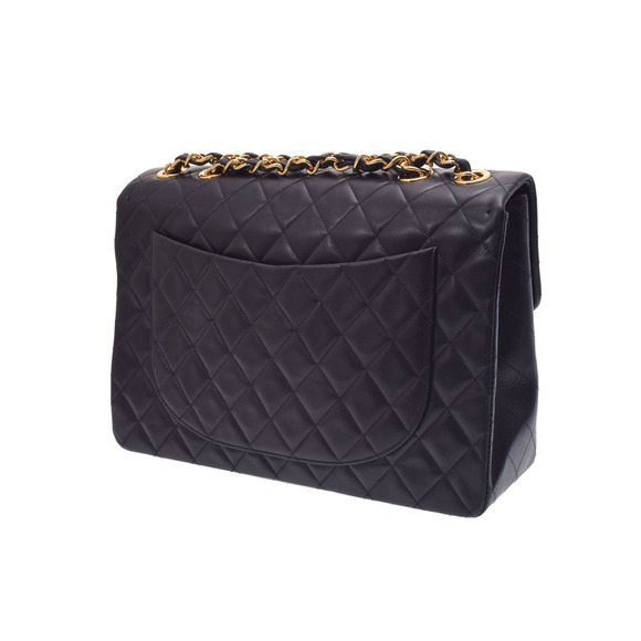 Chanel Deca Matelasse Chain Shoulder Bag Black Lambskin - Picture 2 of 9